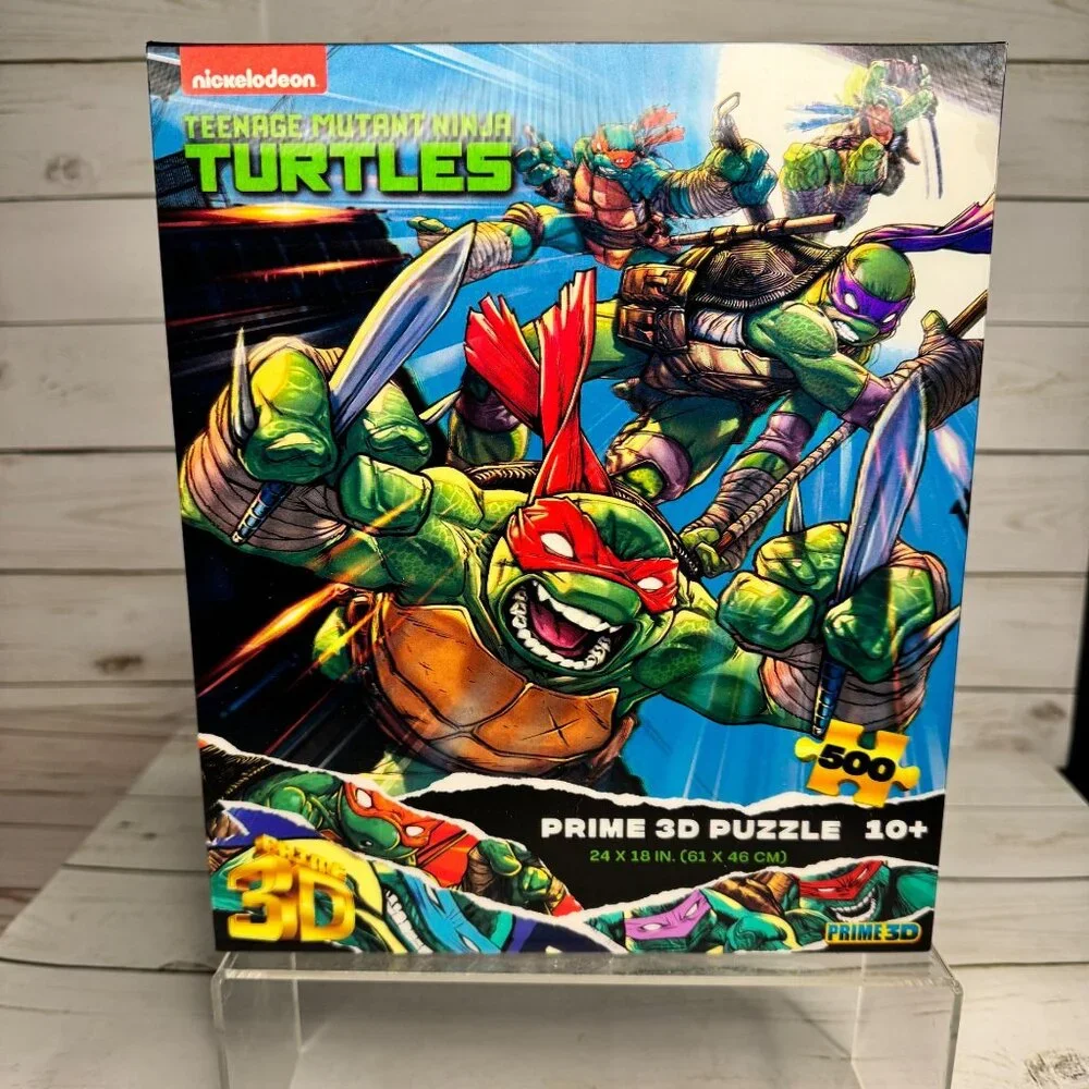 TMNT Teenage Mutant Ninja Turtles 3D Puzzle‎ 500 Piece Prime 3D Nickelodeon New